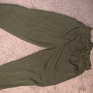 Olive green pants